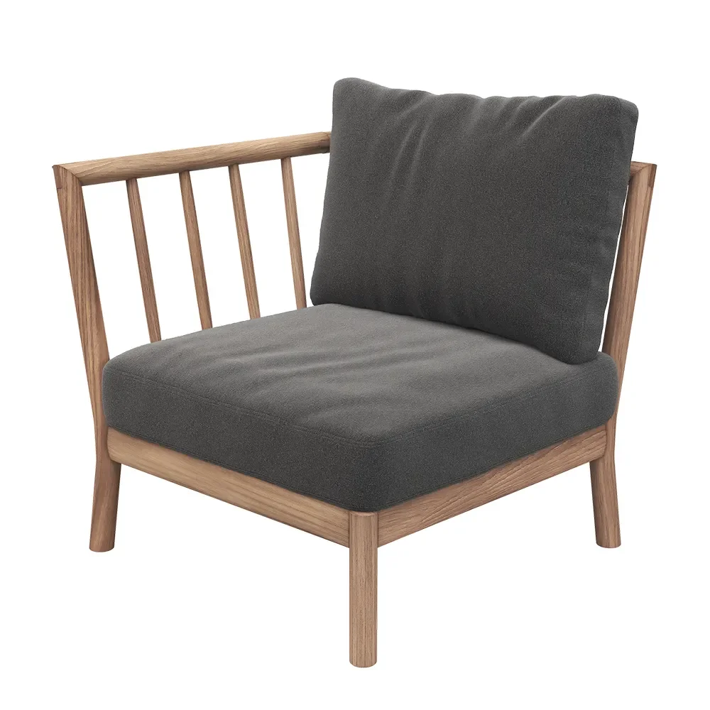 Skagerak, Tradition End Module Charcoal/Teak