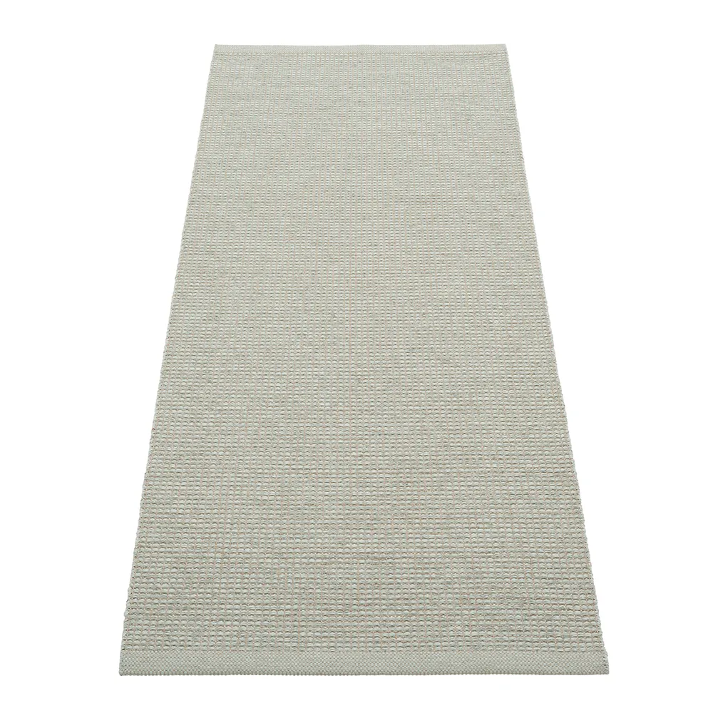 Pappelina, Emm matto Sage/Linen Met. - Linen warp 70 x 180 cm