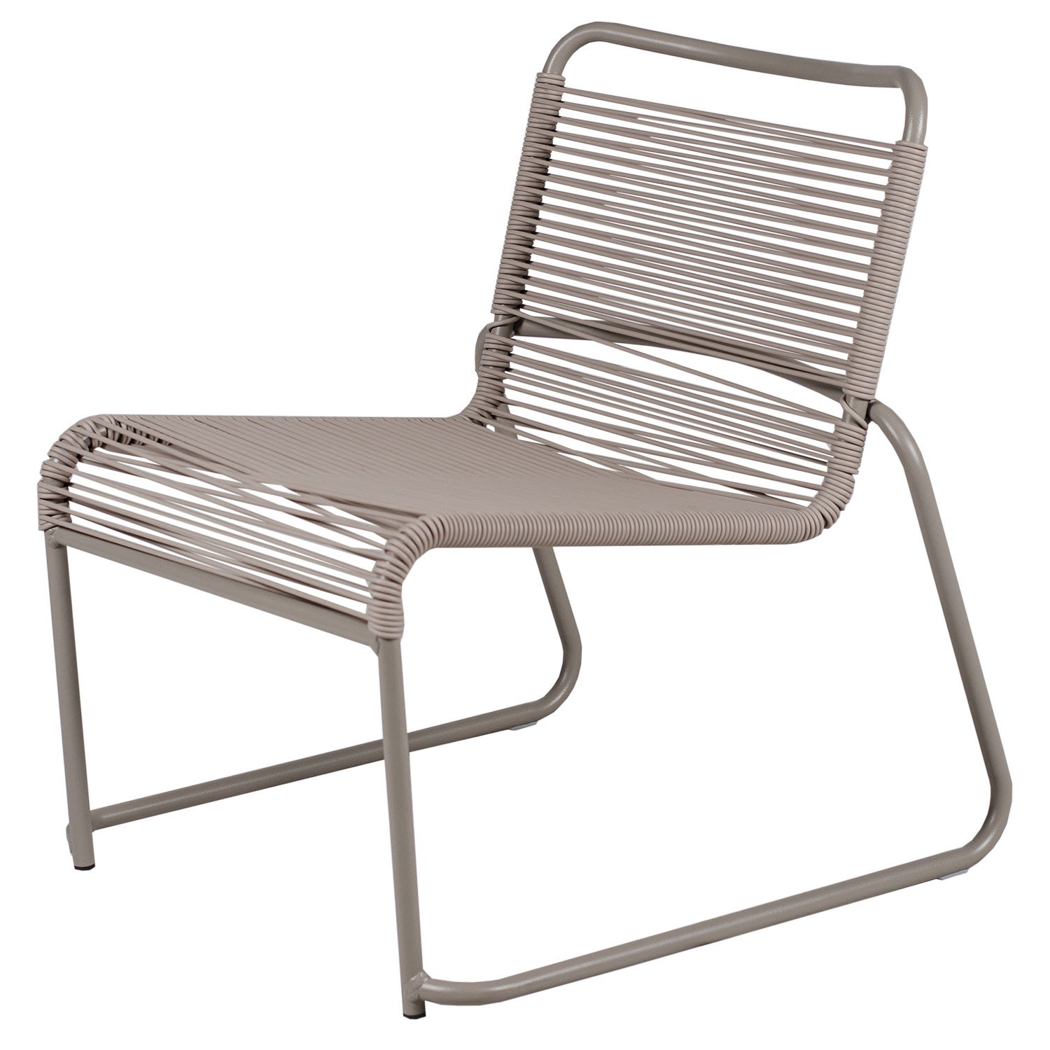 Fiam, Lido lounge chair cappuchino/taupe alumiini