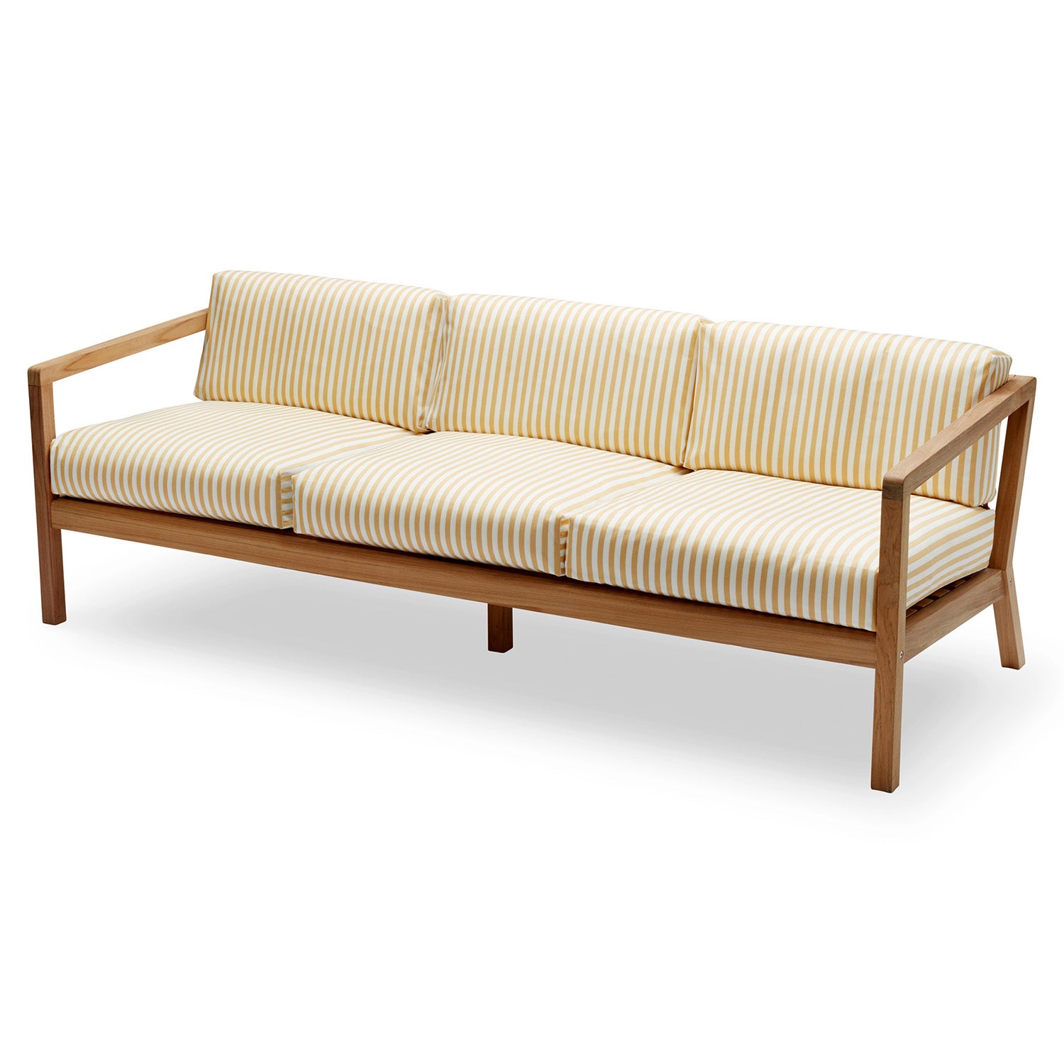 Skagerak, Virkelyst 3-Seater Golden Yellow Stripe Teak