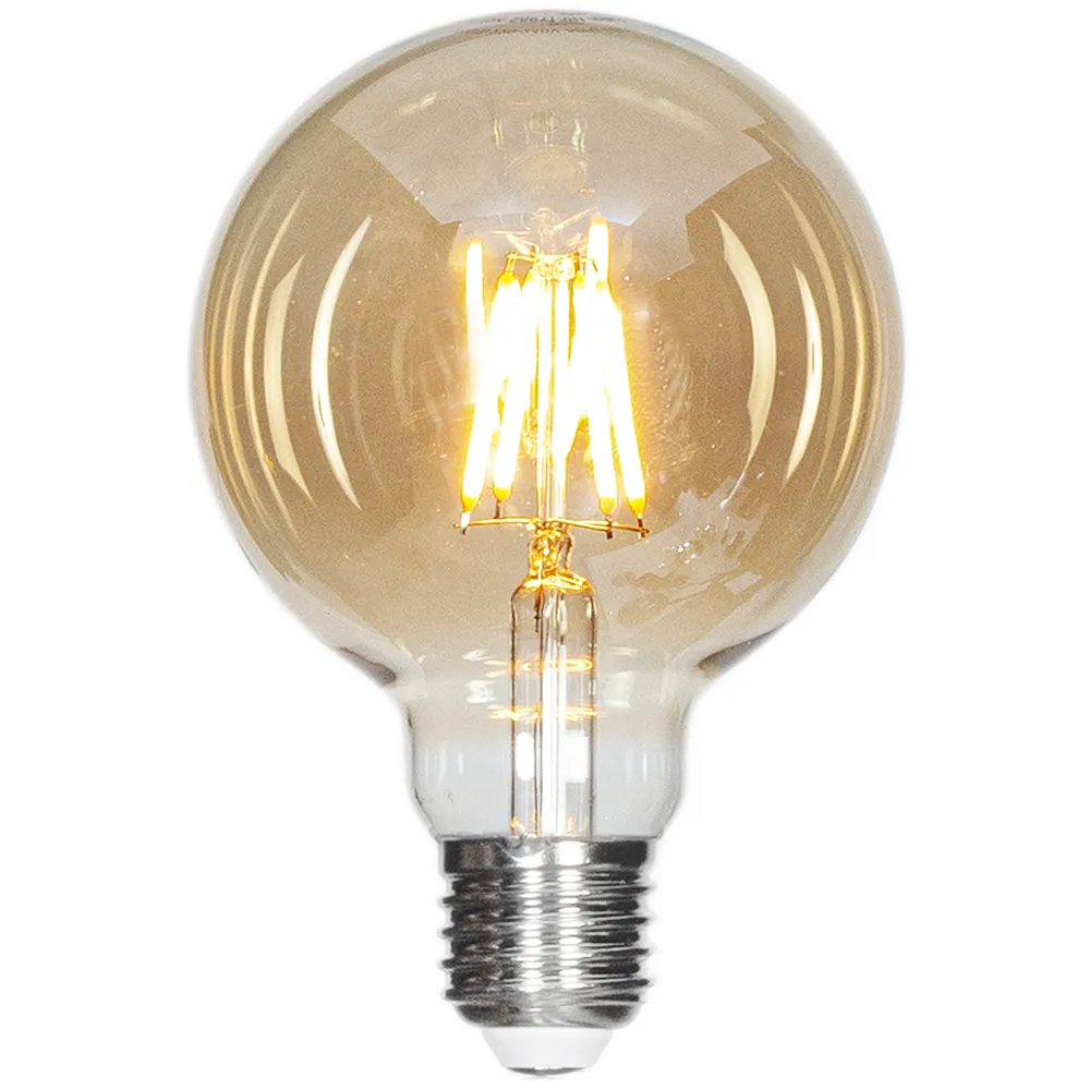 by Rydéns, Filament valonlähde LED himmennettävä maapallo E27 4W Ø95mm Amber