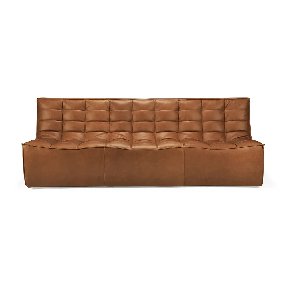 Ethnicraft, N701 3-istuttava sohva Leather