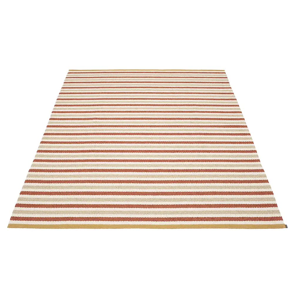 Pappelina, Teo matto 180x260 cm Brick/Beige/Vanilla