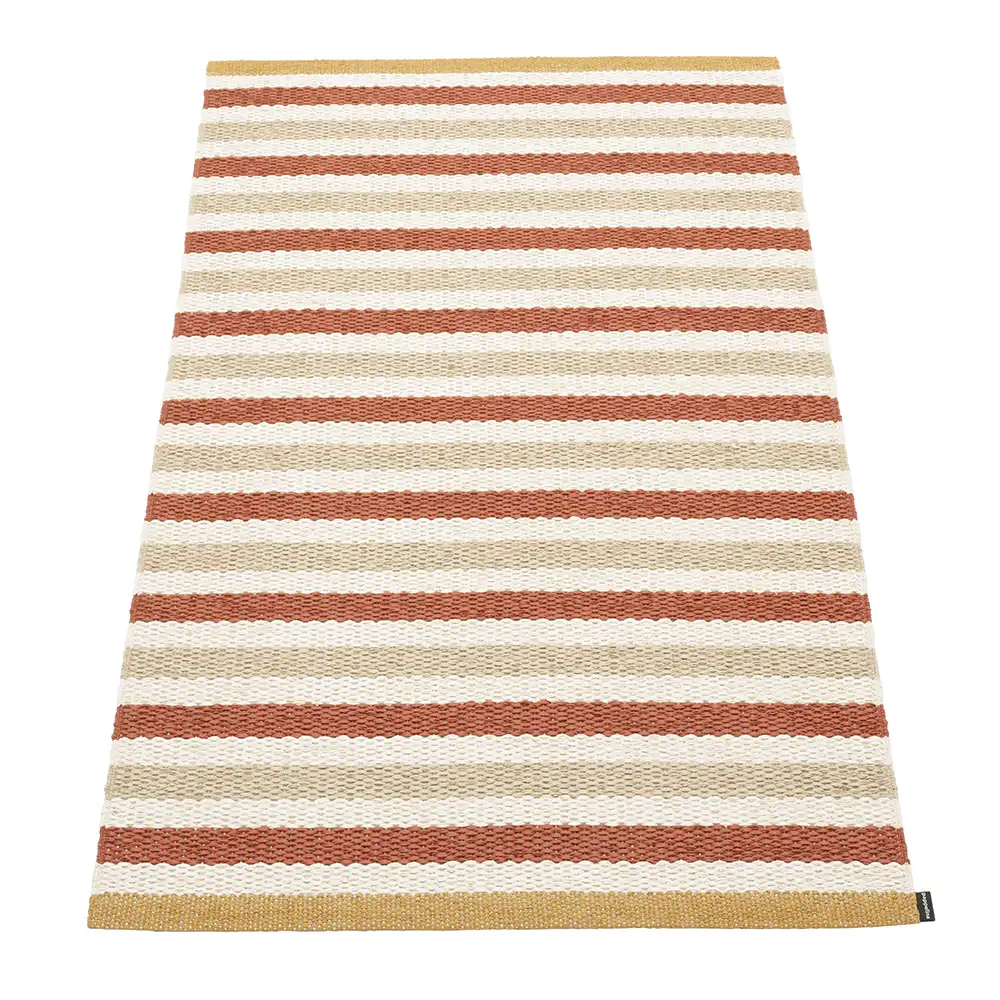 Pappelina, Teo matto 70x120 cm Brick/Beige/Vanilla