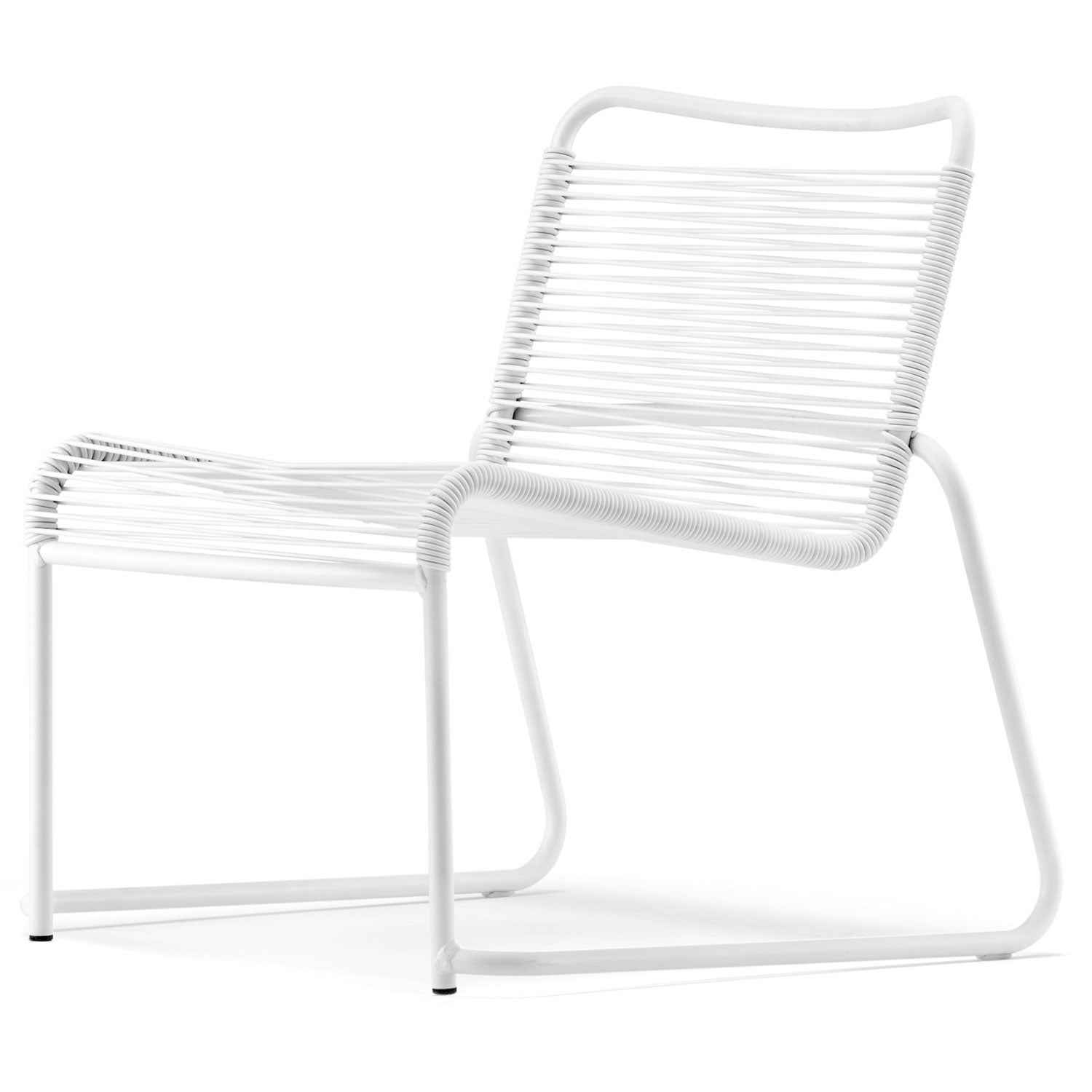 Fiam, Lido lounge chair low back armchair white alumiini