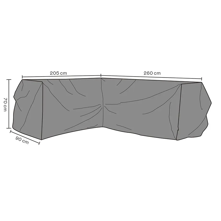 Brafab, Kalustesuoja Kulmasohva 260/205x70 cm Premium