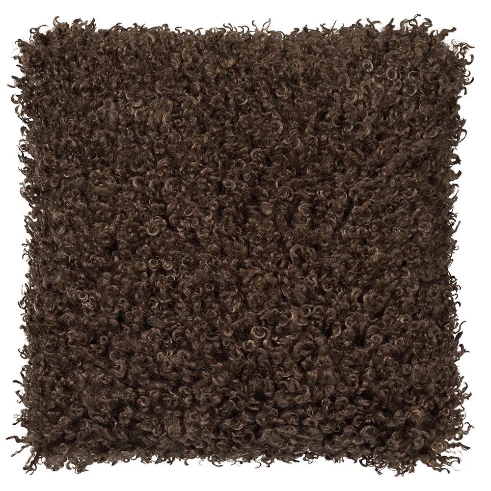 Skinnwille, Wooly koristetyyny 45x45 cm Brown