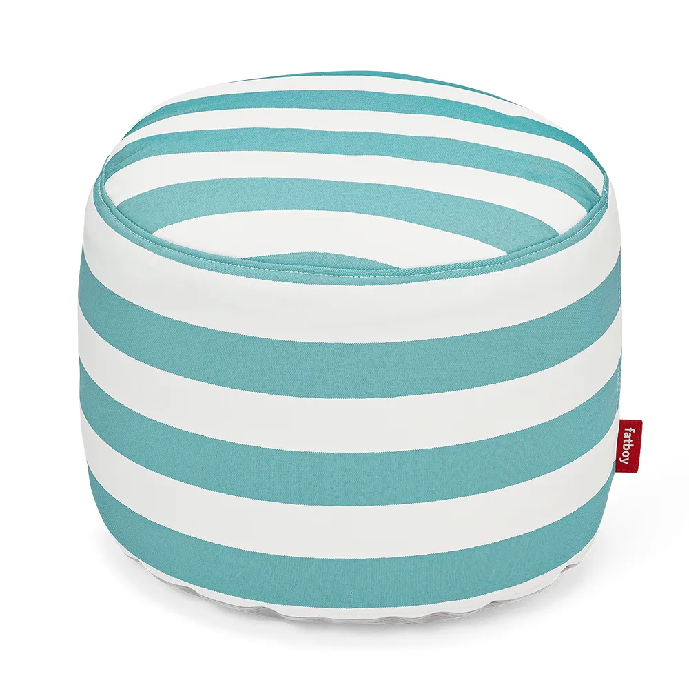 Fatboy, Point outdoor pouf stripe azur