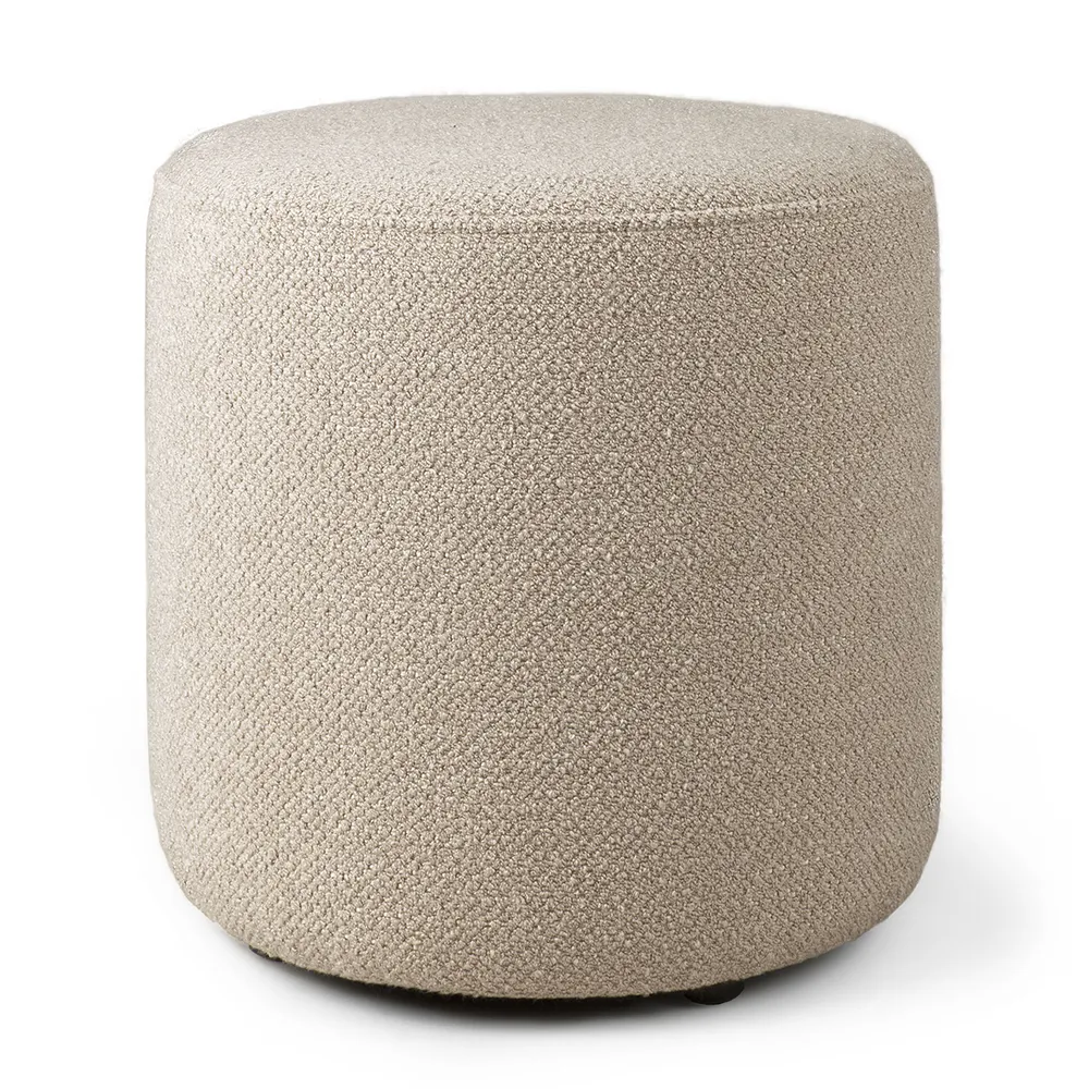 Ethnicraft, Barrow Pouf Ø40 cm Off White