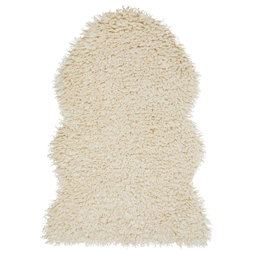 Skinnwille, Wooly matto 60x90 cm Beige