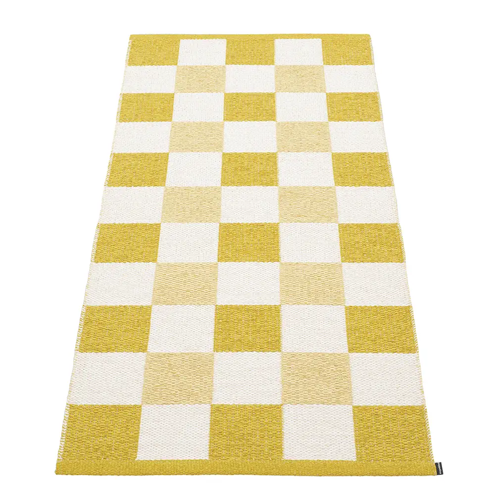 Pappelina, Pix matto 70x160 cm Mustard/Vanilla/Pale Yellow