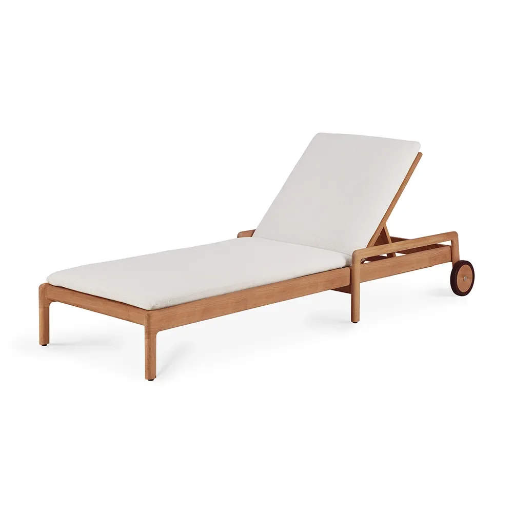 Ethnicraft, Jack Sunbed Teak/Off White ohut pehmuste