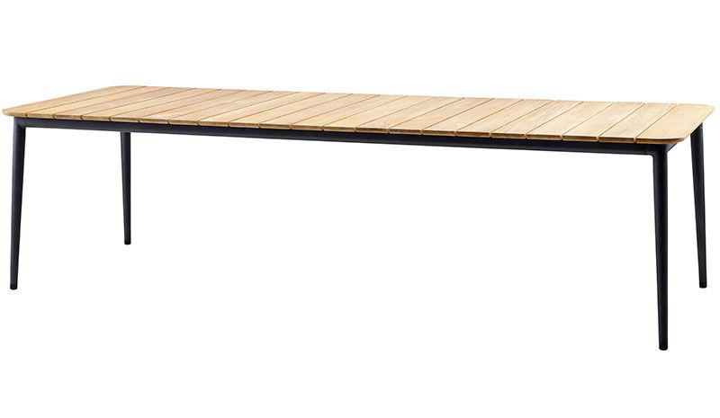 Cane-Line, Core Ruokapöytä 100X274 cm Teak Harmaa