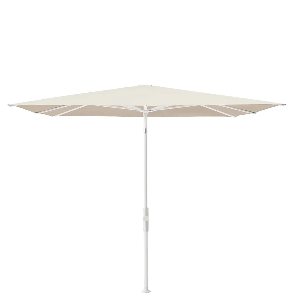 Glatz, Twist parasoll 240x240 cm matt white Cat.5 523 Champagner