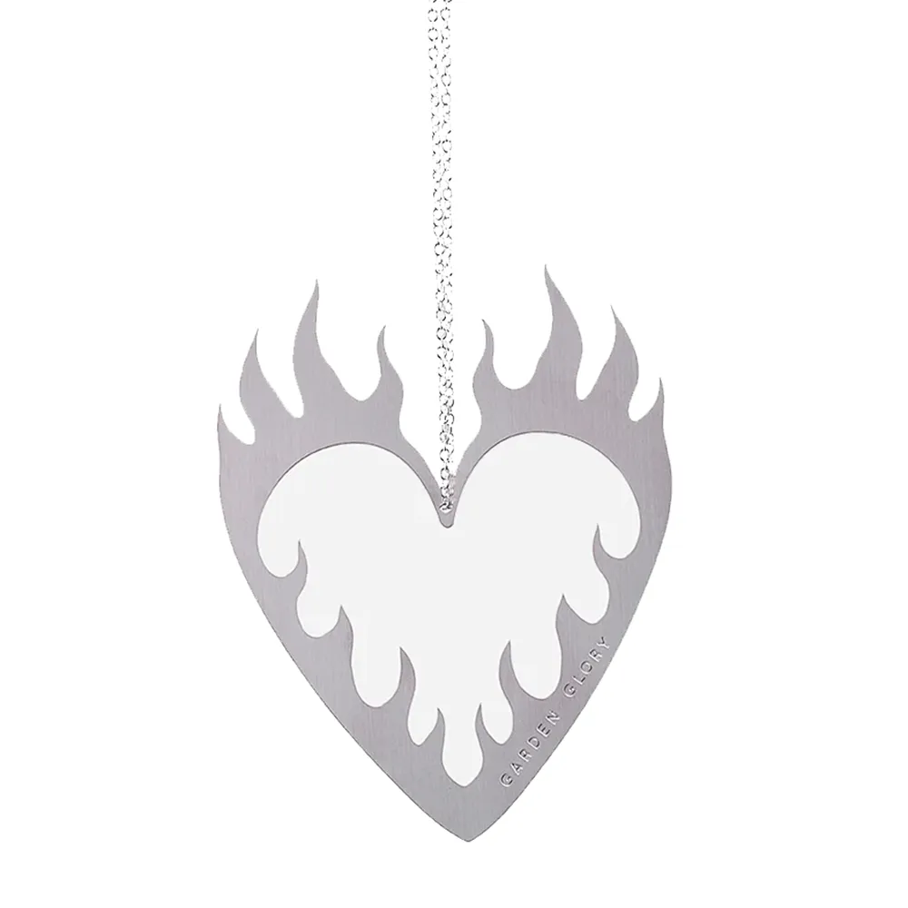 Garden Glory, Flaming Heart Ornament Sliver