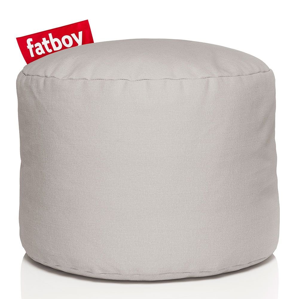 Fatboy, Point stonewashed pouf silver