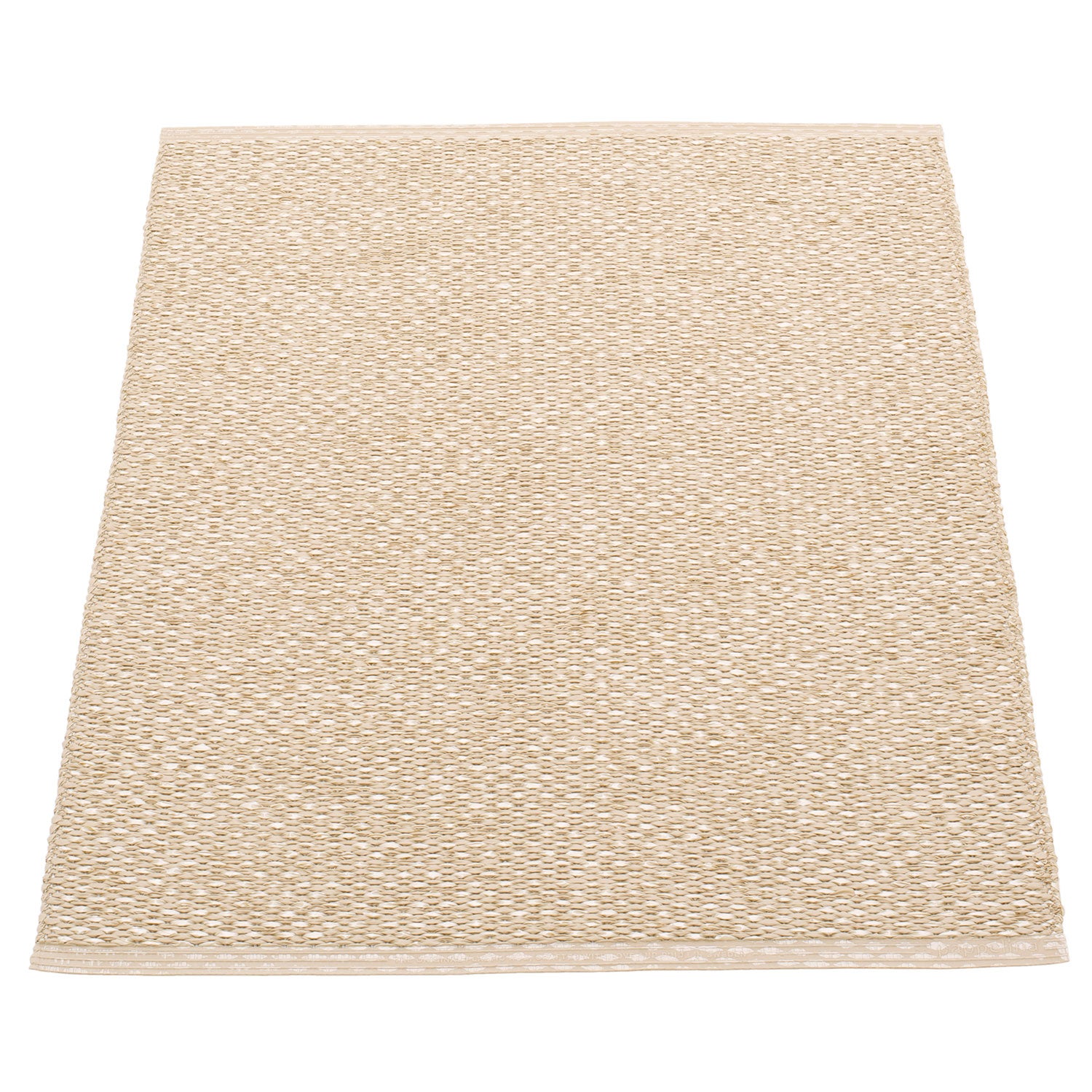 Pappelina, Svea matto 70x90 cm beige / champagne metallic