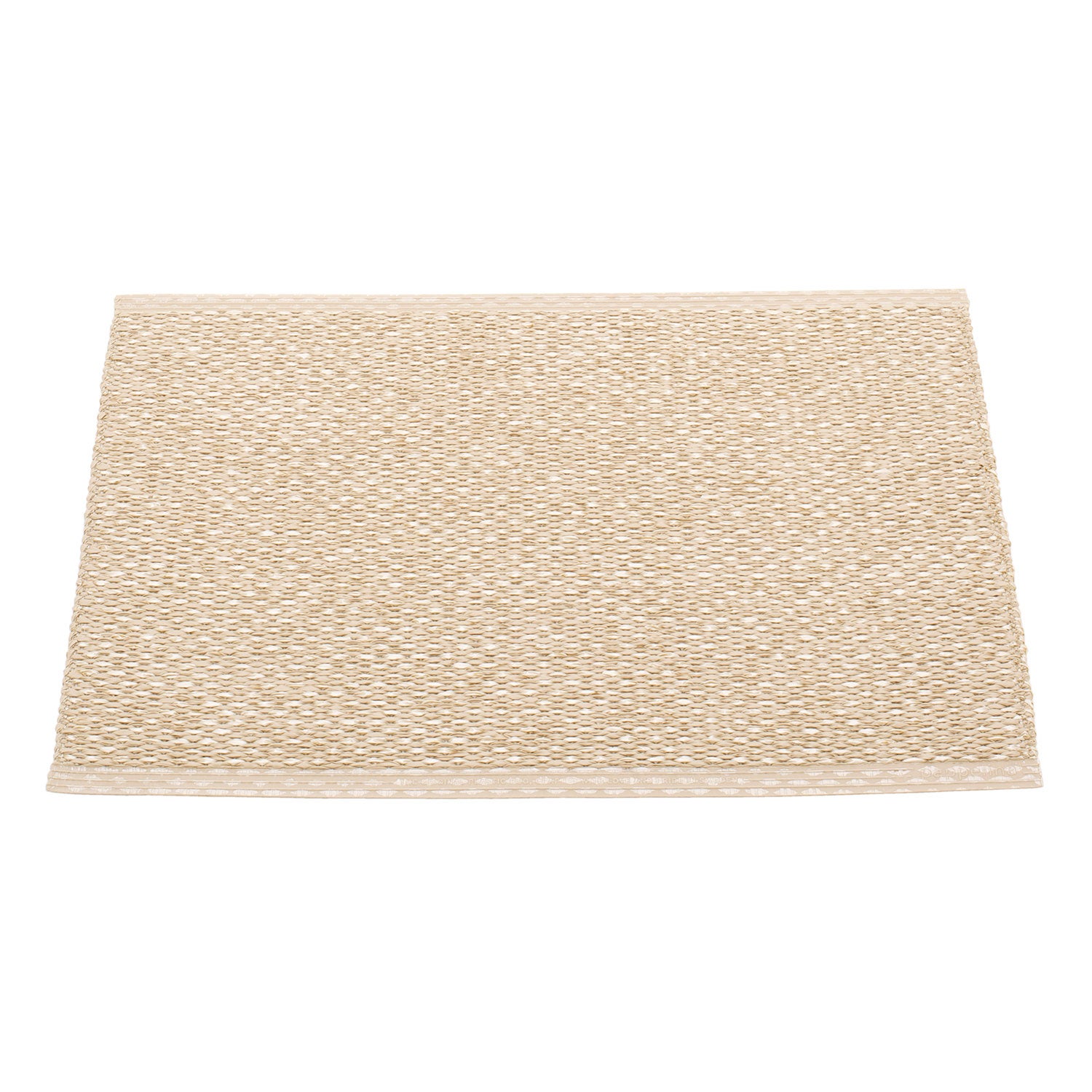 Pappelina, Svea matto 70x50 cm beige / champagne metallic