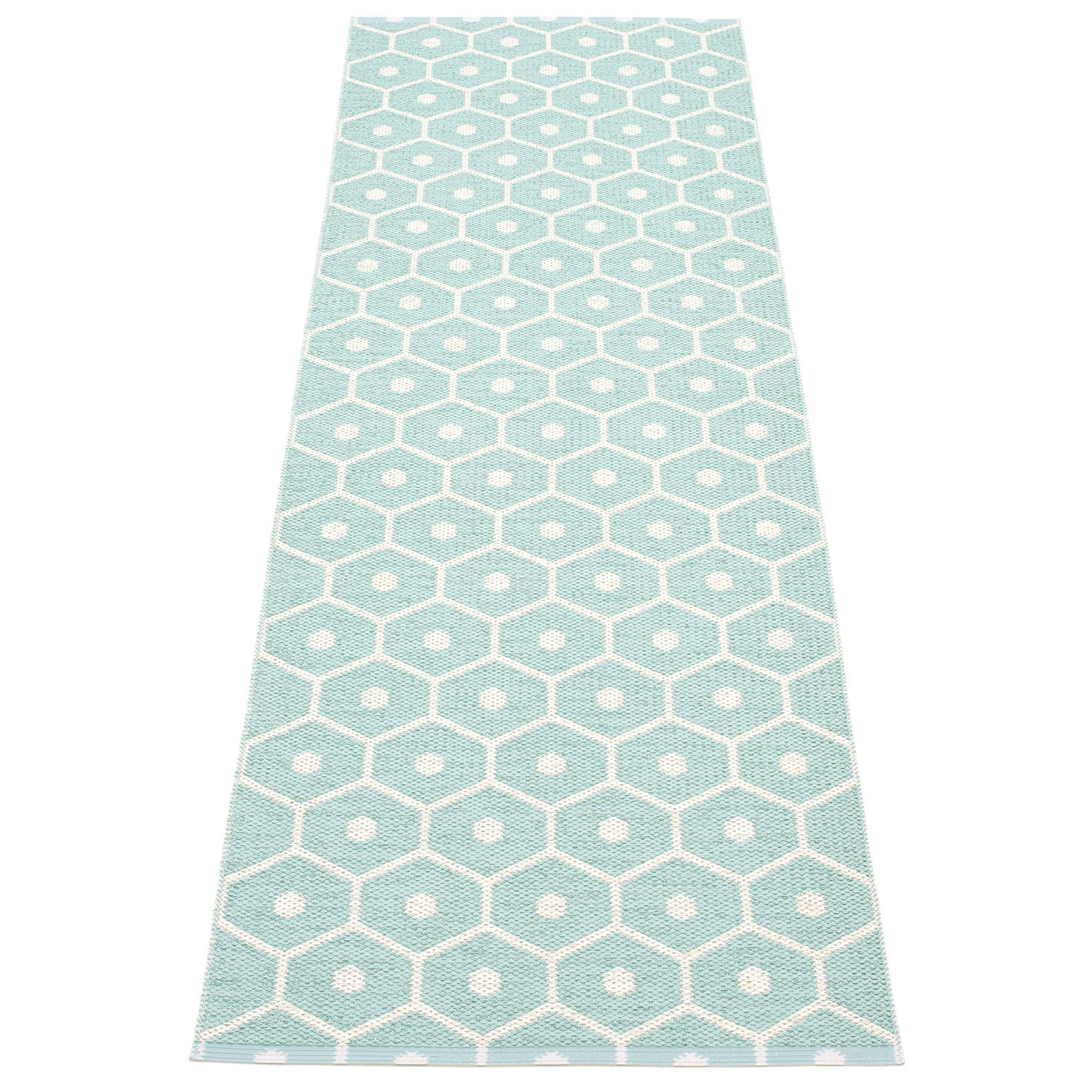 Pappelina, Honey matto 70x225 cm pale turquoise / vanilla