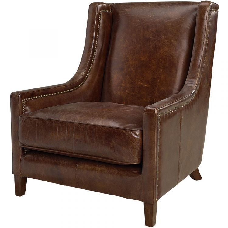 Artwood, Aw44 nojatuoli Leather Vintage Cigar Artwood