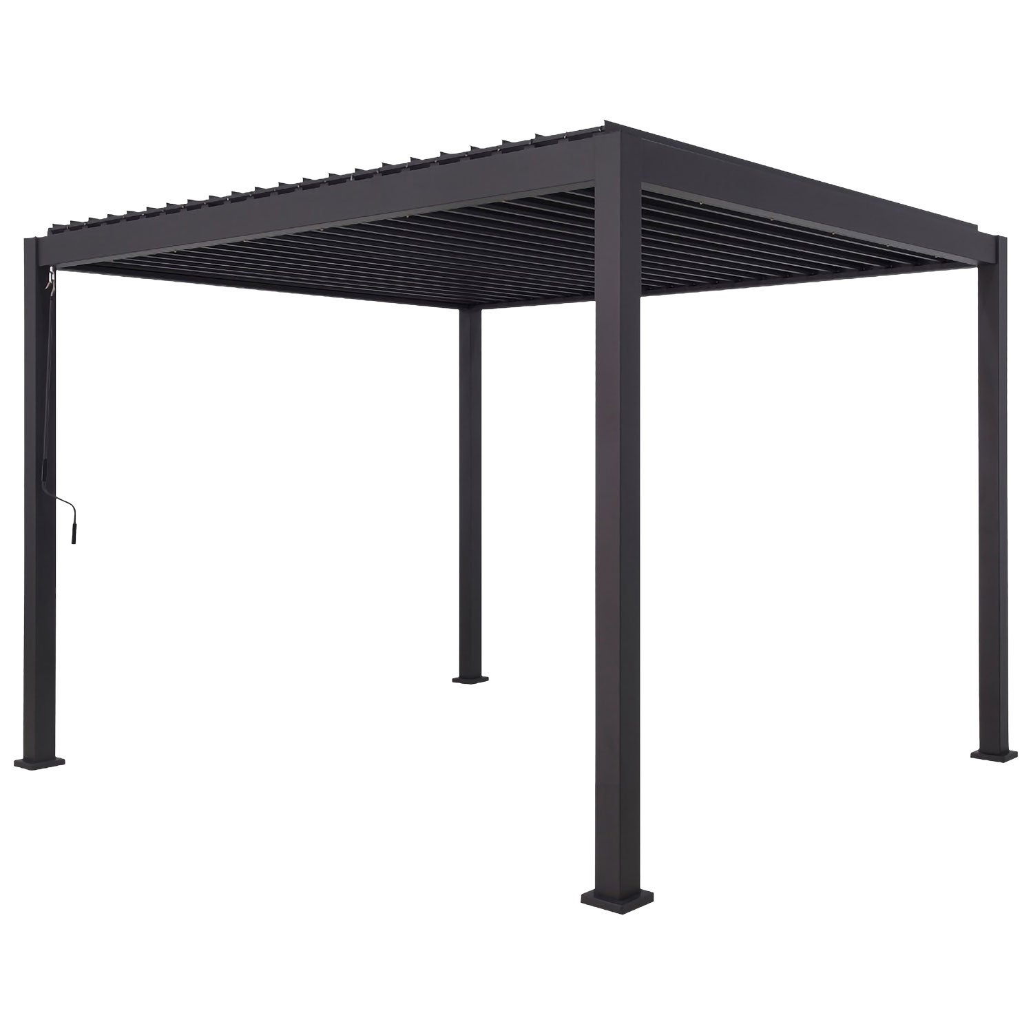 Brafab, Utsikt paviljonki pergola 300 x 400 cm antrasiitti Brafab