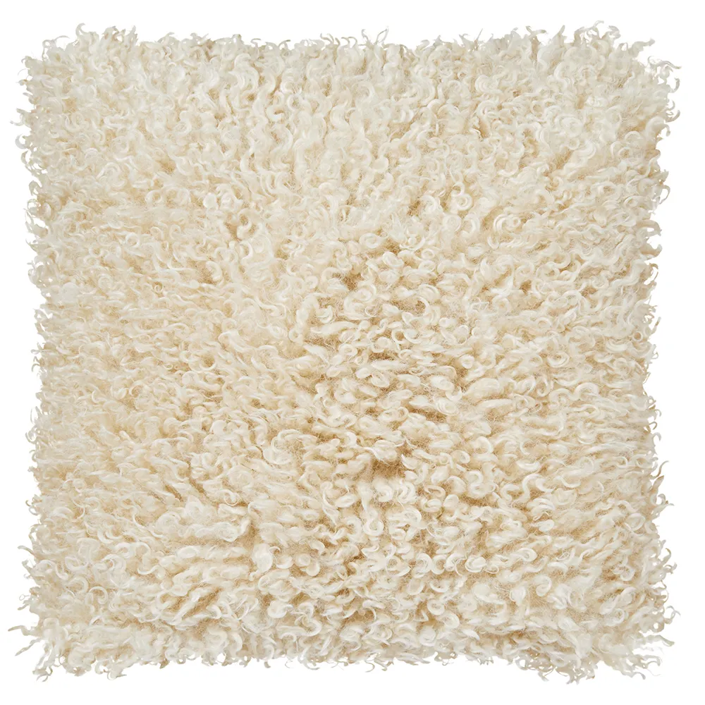 Skinnwille, Wooly koristetyyny 45x45 cm Beige