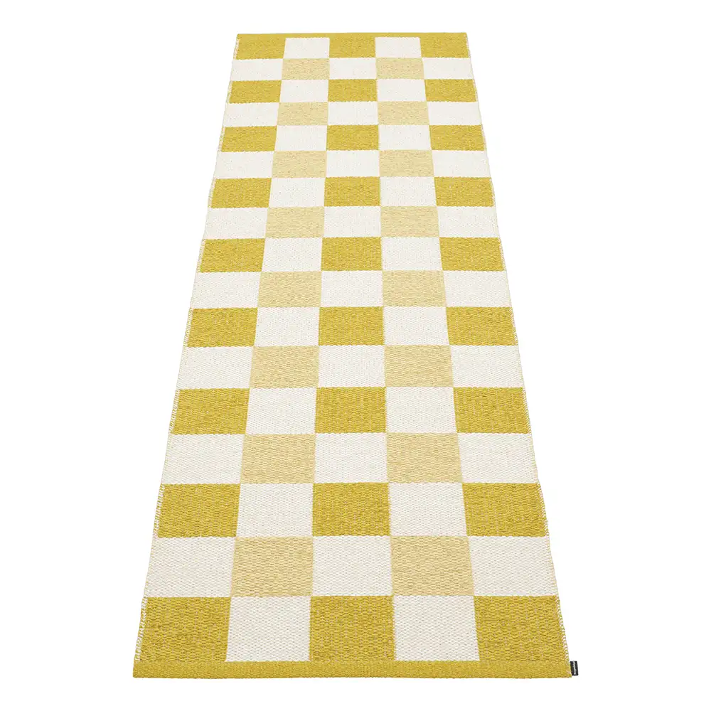 Pappelina, Pix matto 70x240 cm Mustard/Vanilla/Pale Yellow