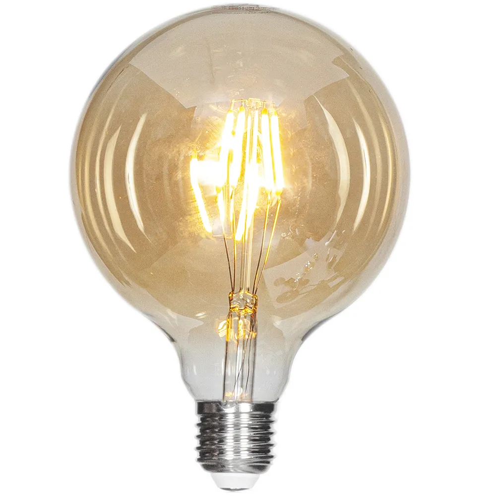 by Rydéns, Filament valonlähde LED himmennettävä maapallo E27 4W Ø125mm Amber