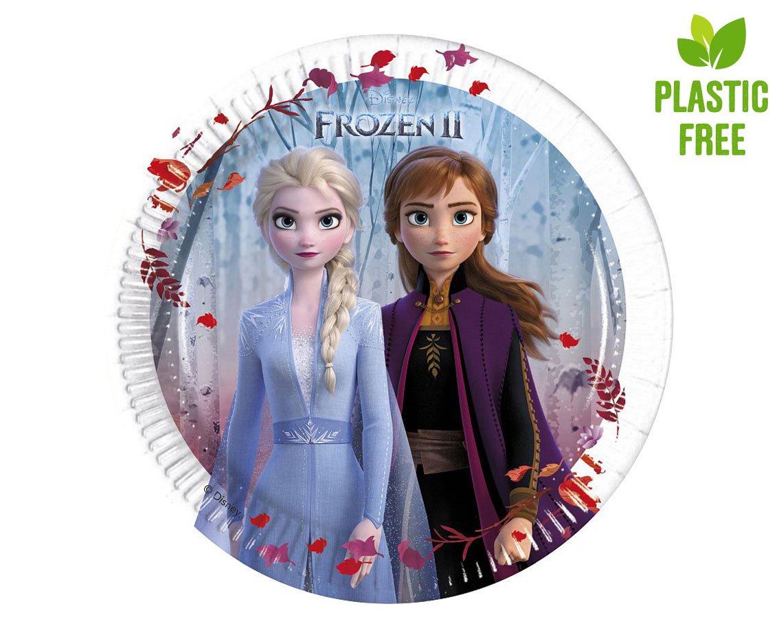 Pahvilautaset - Frozen 2, 19,5 cm, 8kpl