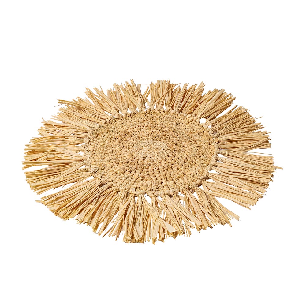 Pyöreä Pöytätabletti Raffia, 36cm