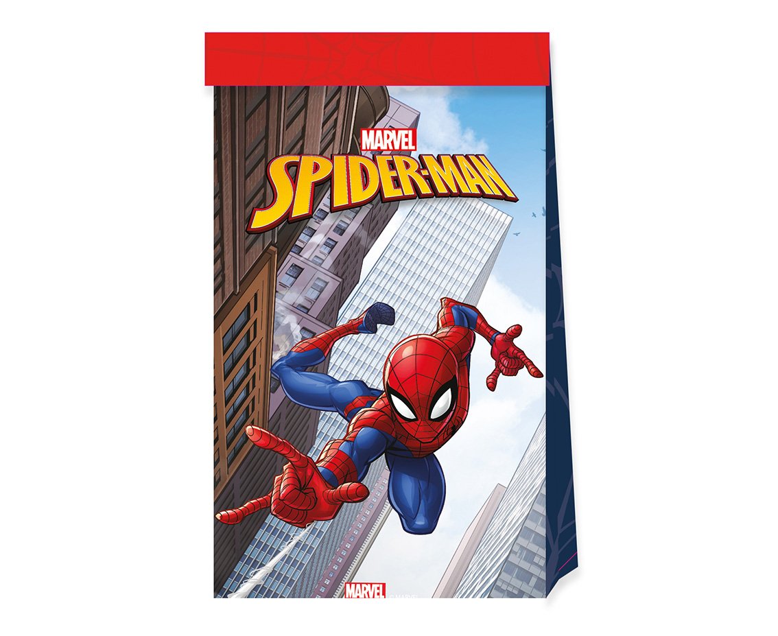 Paperilahjapussit - Spiderman, 4kpl