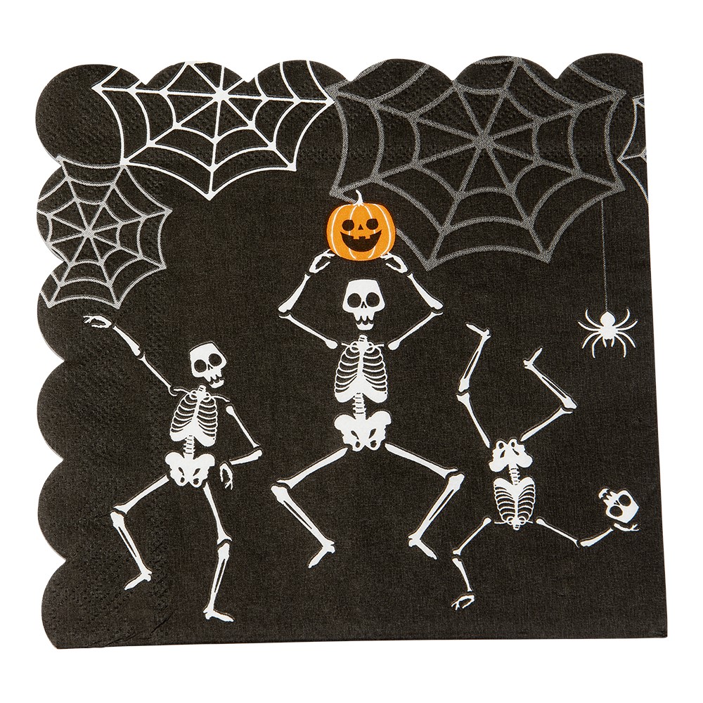 Halloween Lautasliinat - Luurangot, 16kpl