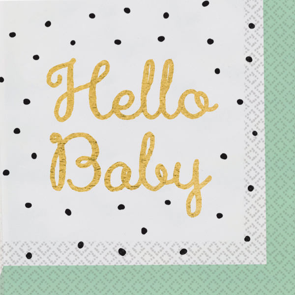 Lautasliinat - Hello Baby - Minttu, 16kpl