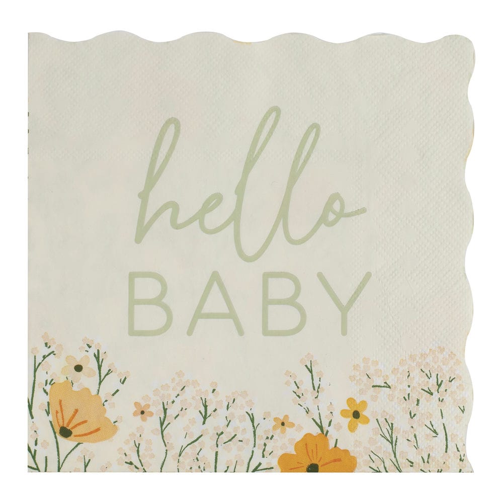 Lautasliinat - Kukkaniitty "Hello baby", 16 kpl