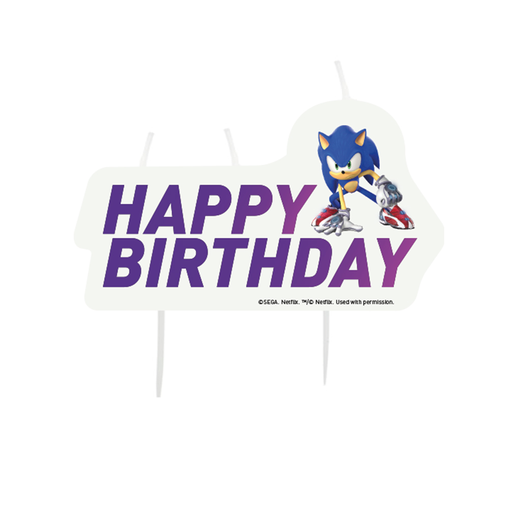 Kakkukynttilä - Sonic Happy Birthday