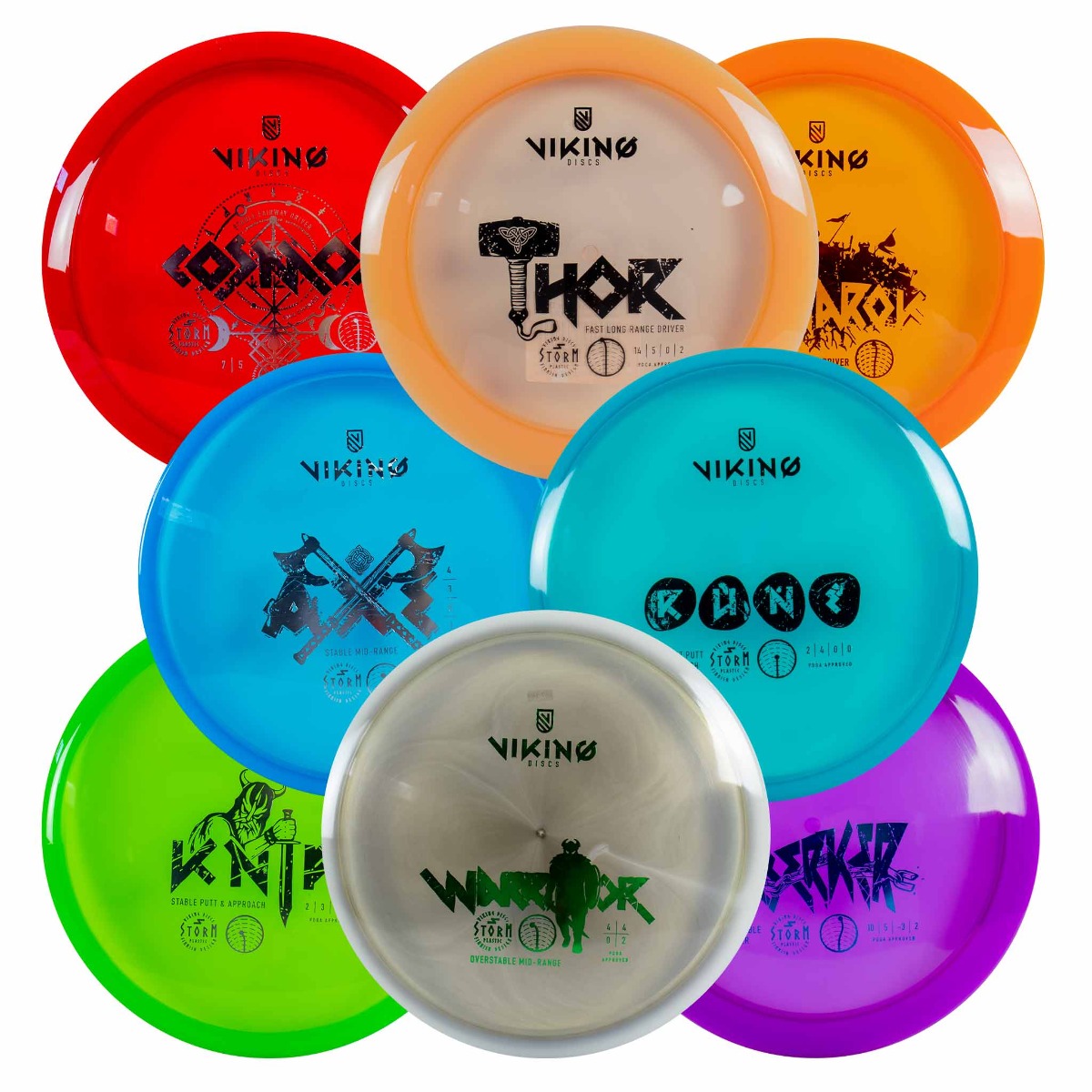 Viking Discs Storm Set, 8 kiekon setti