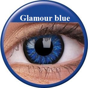 BigEyes Glamour blue (tumesinine, 2 läätse)