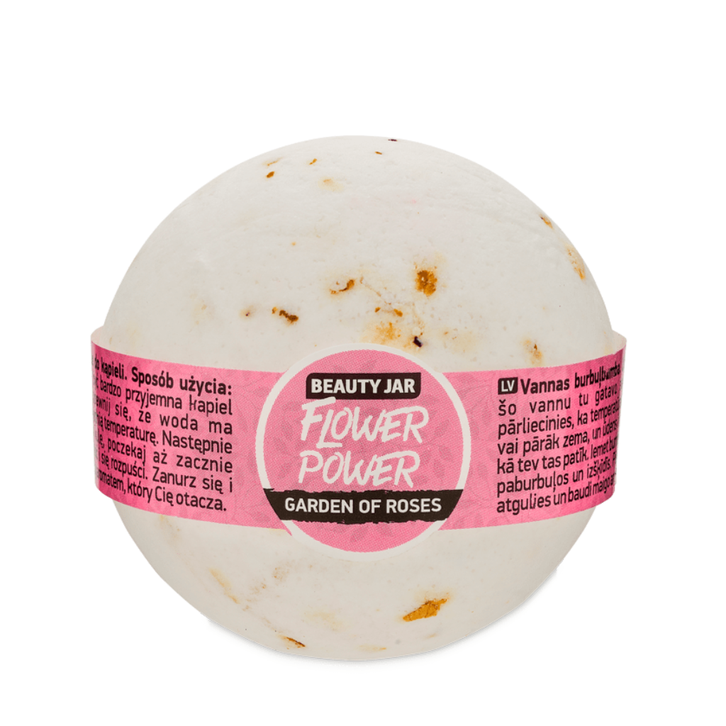 Beauty Jar Flower Power Damask Rose Bath Bom