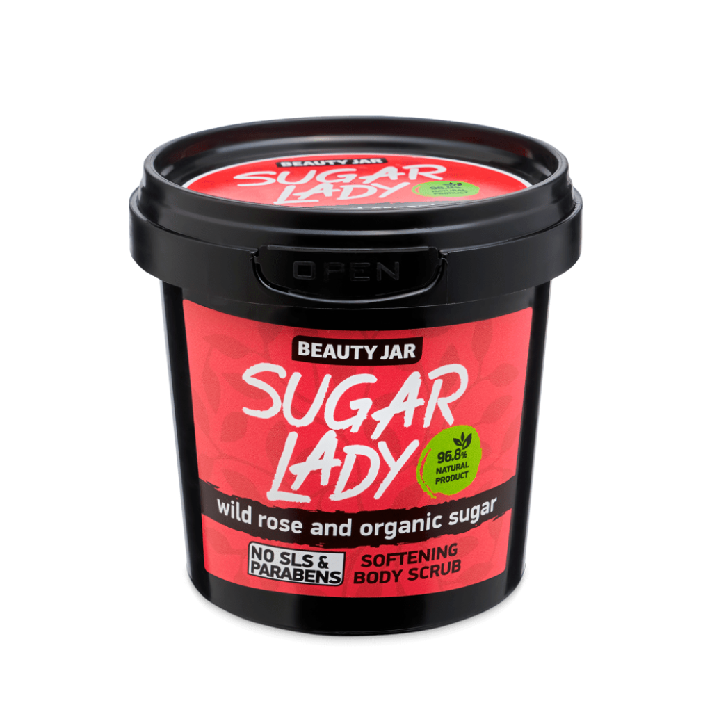 Beauty Jar Sugar Lady Wild Rose Softening Body Scrub