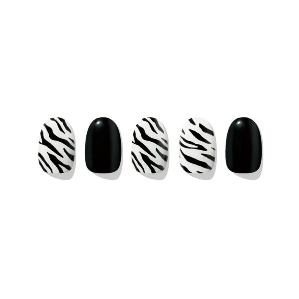 ÉDGEU Gel Nail Sticker - Zebra Neon Glow