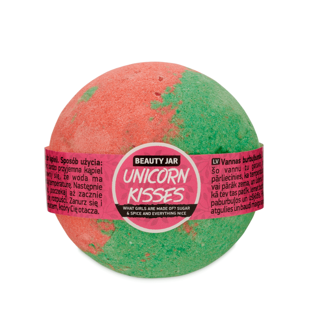 Beauty Jar Unicorn Kisses Rhubarb and Strawberry Bath Bomb