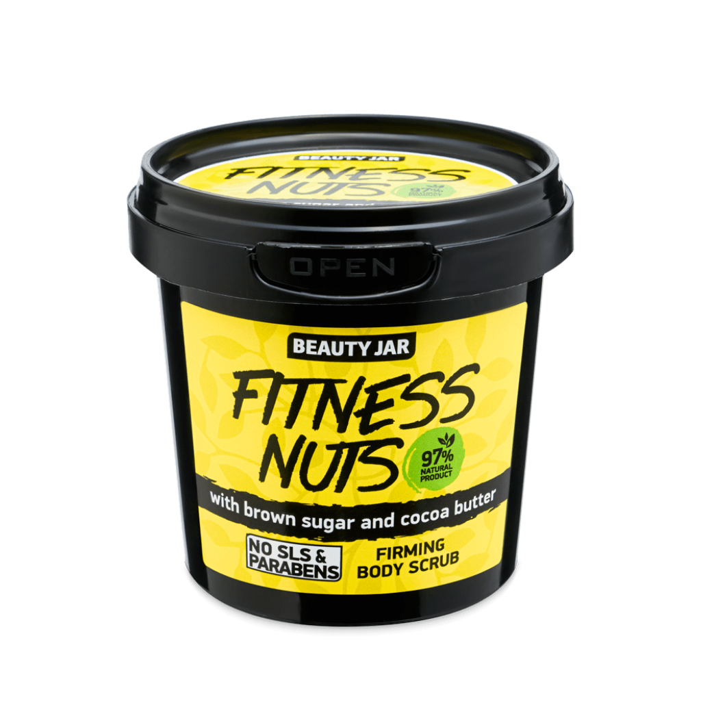 Beauty Jar Fitness Nuts Cane Sugar and Cocoa Body Scrub