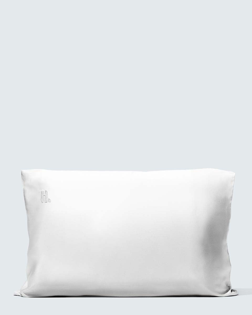 Silky Bamboo Pillowcase, Pearl White