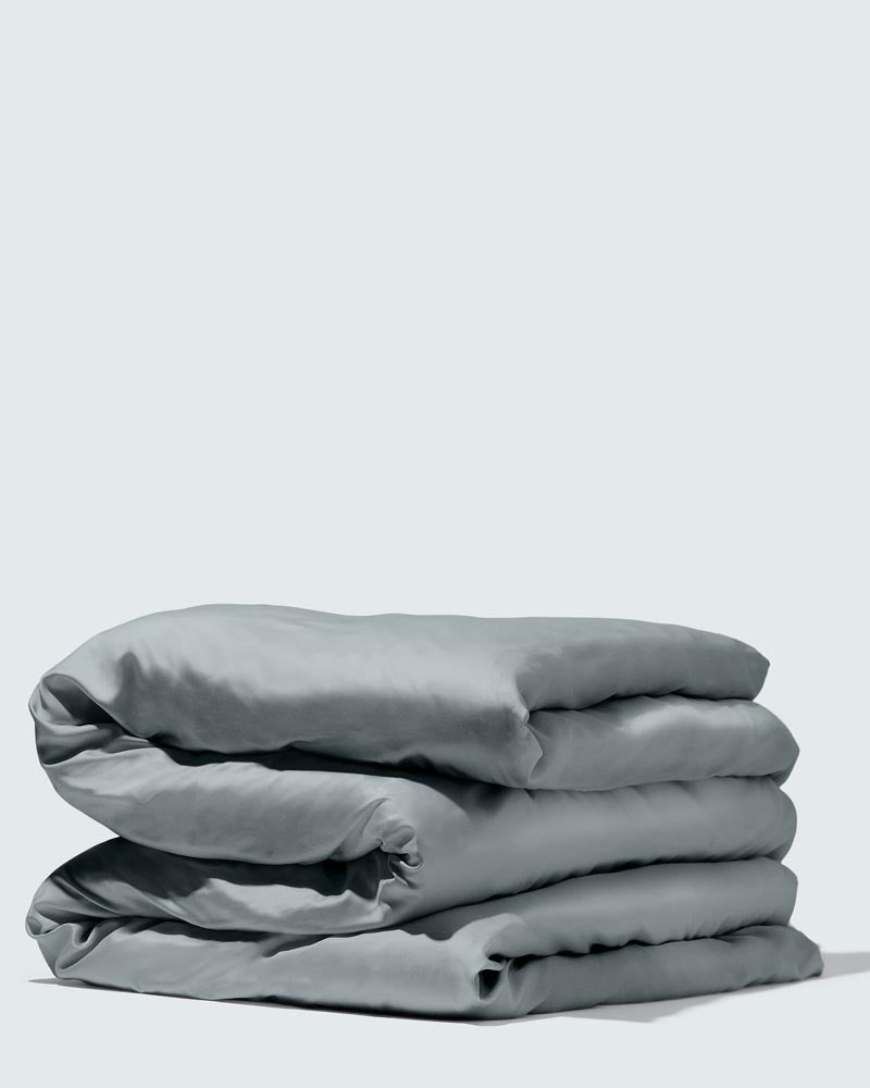 Silky Bamboo Duvet Cover, Cloud Gray