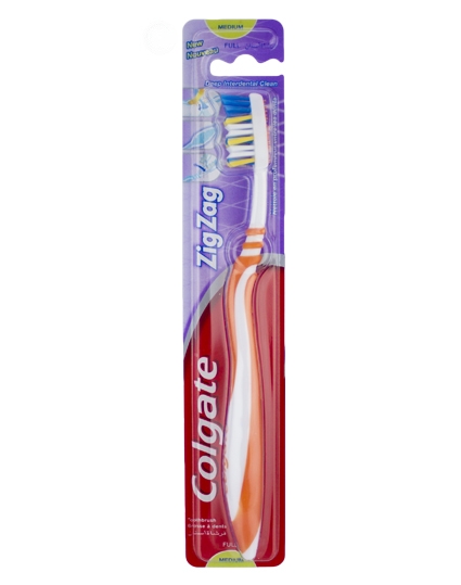 Colgate Zigzag Tandbørste - Medium - Orange