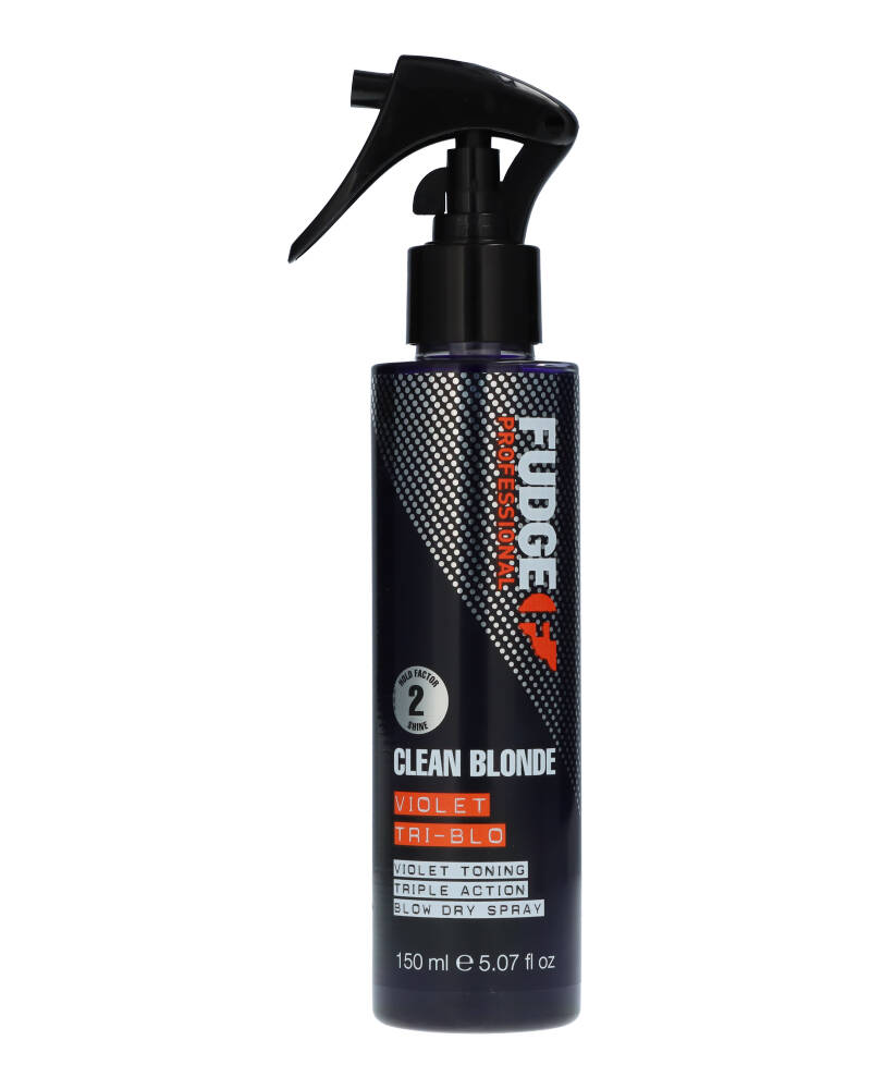 Fudge Clean Blonde Violet Tri-Blo Violet Toning Triple Action Blow Dry Spray 150 ml