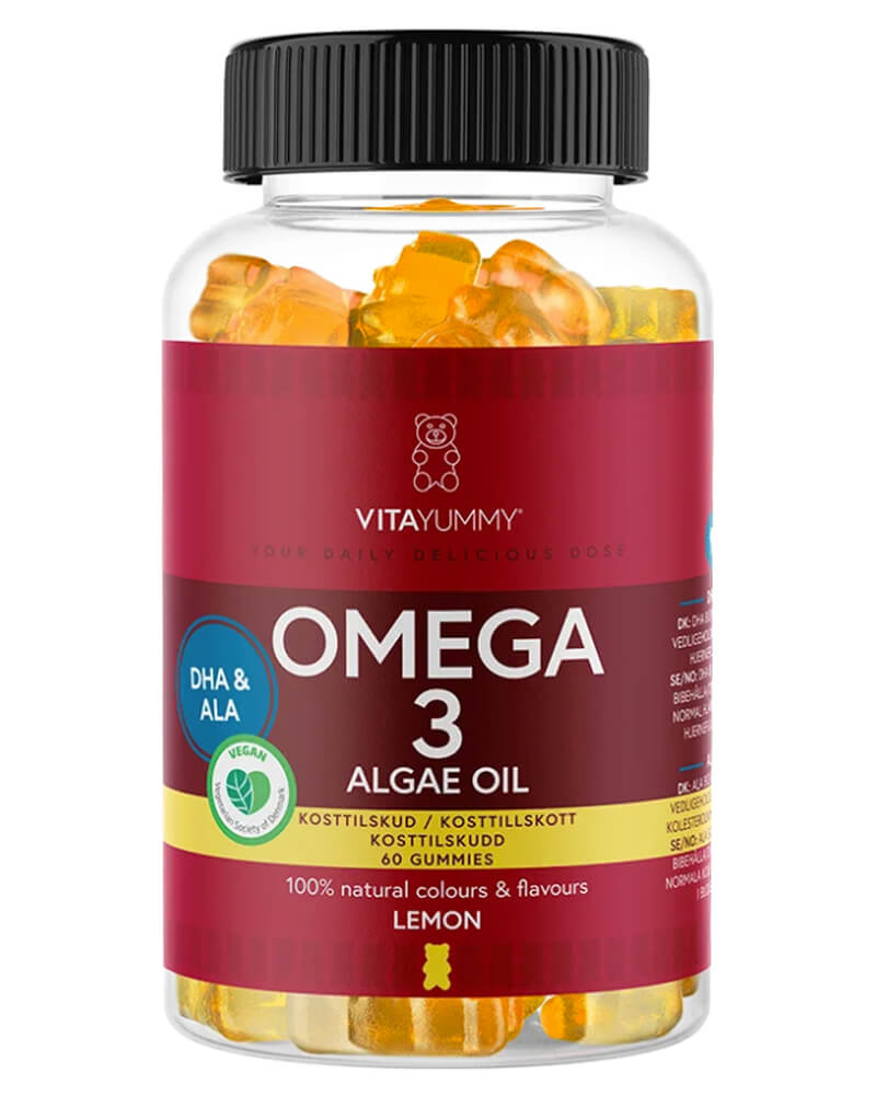 VitaYummy Omega 3 Algae Oil Lemon 60 stk.