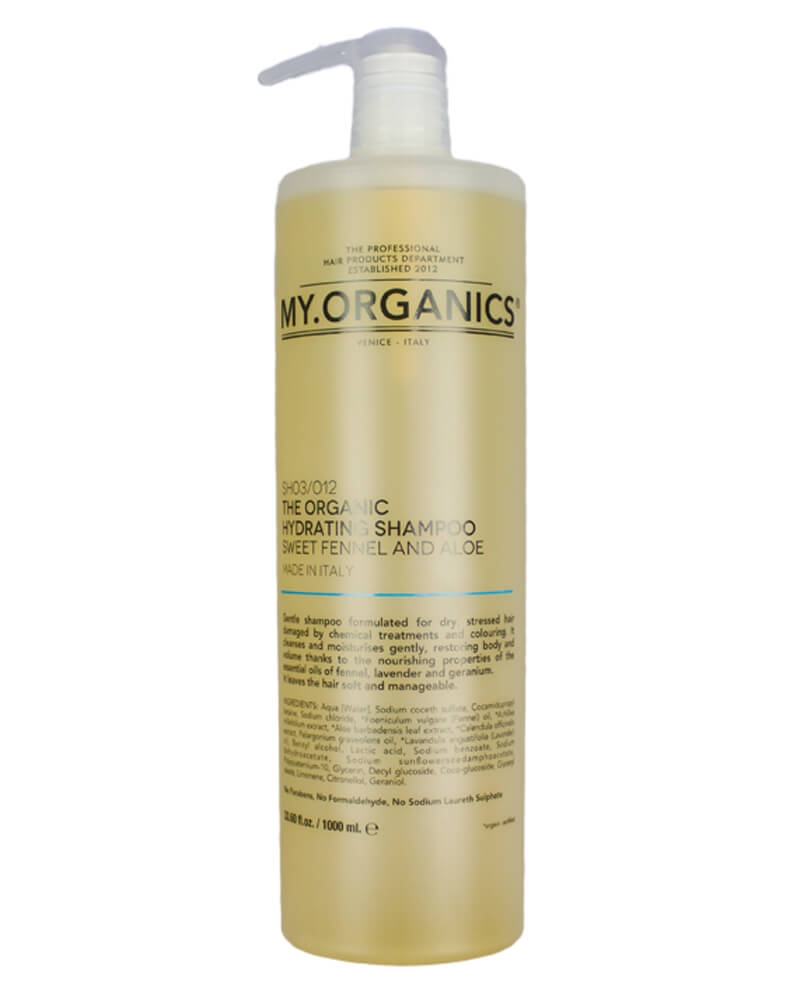 My.Organics The Organic Hydrating shampoo Sweet Fennel And Aloe 1000 ml