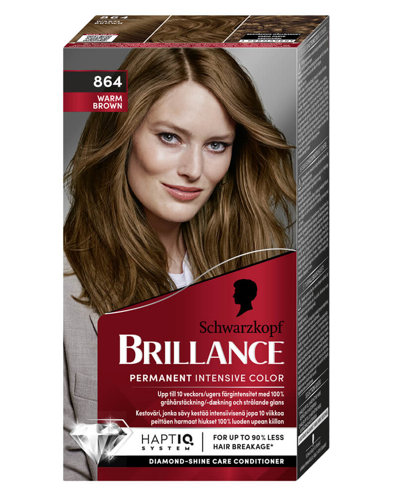 Schwarzkopf Brillance 864 Warm Brown 160 ml