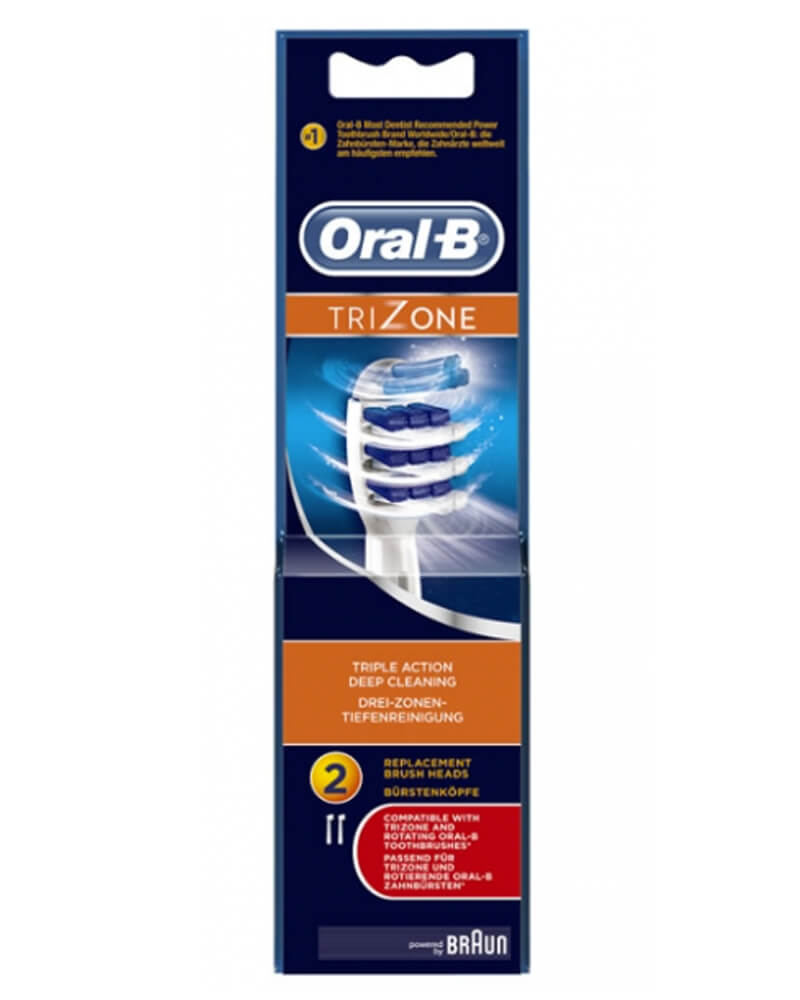 Oral B Trizone Triple Action Deep Cleaning Replacement Brush Heads 2 stk.